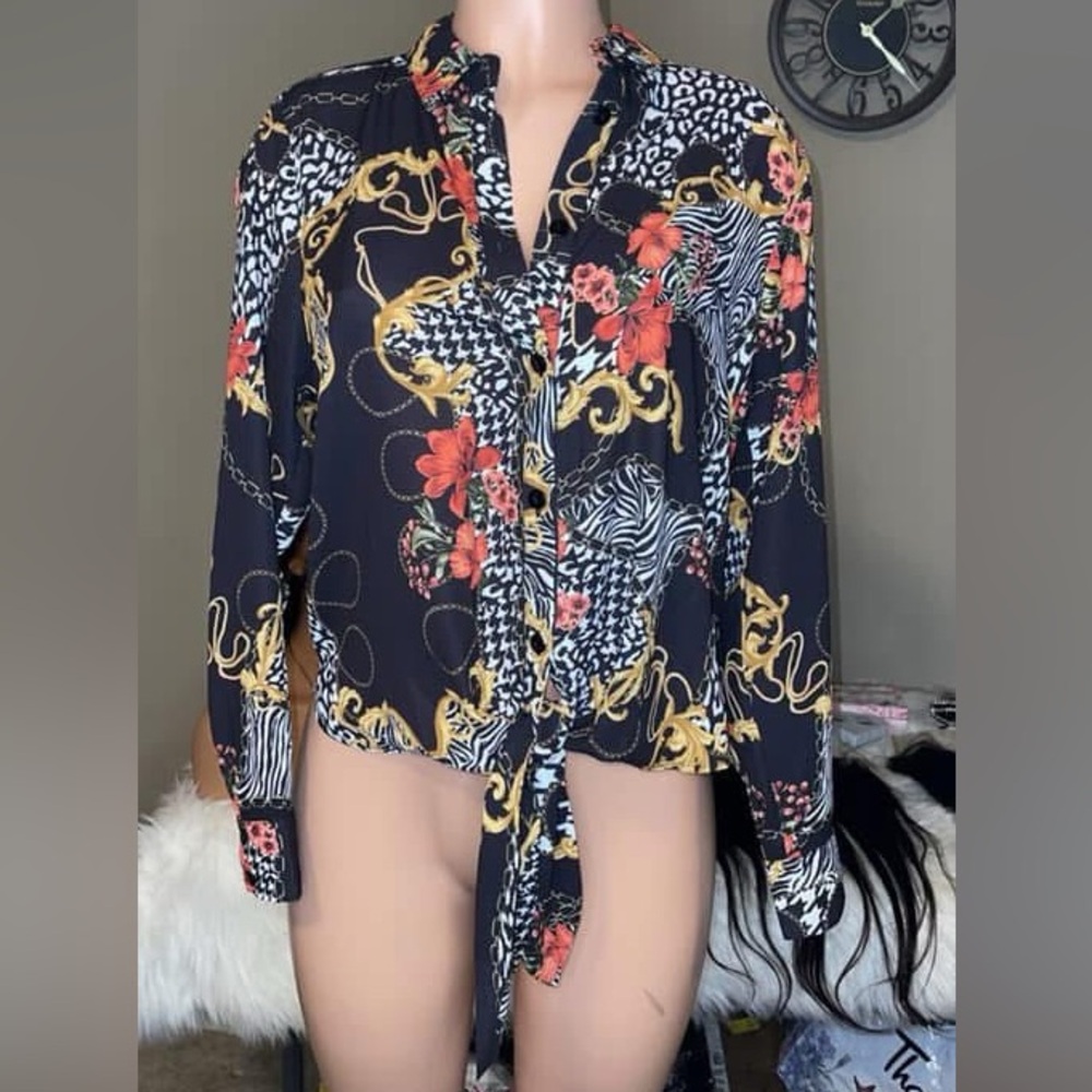 Floral Print Women's Top
